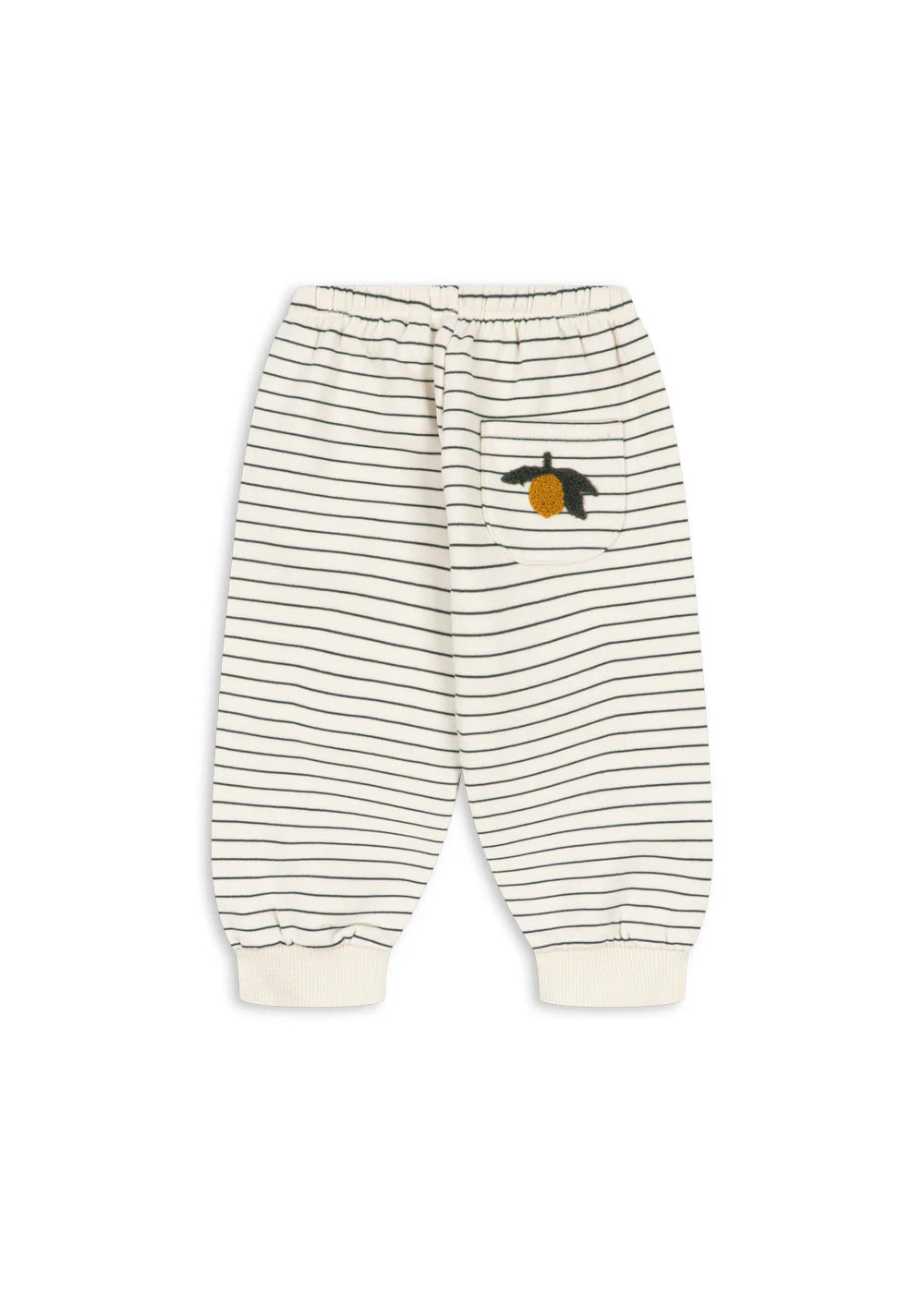 Amio Sweat Pants- Lemon stripe