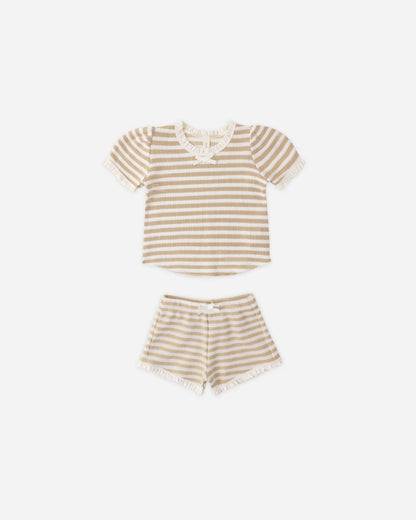 Ruby Set Butterscotch Stripe