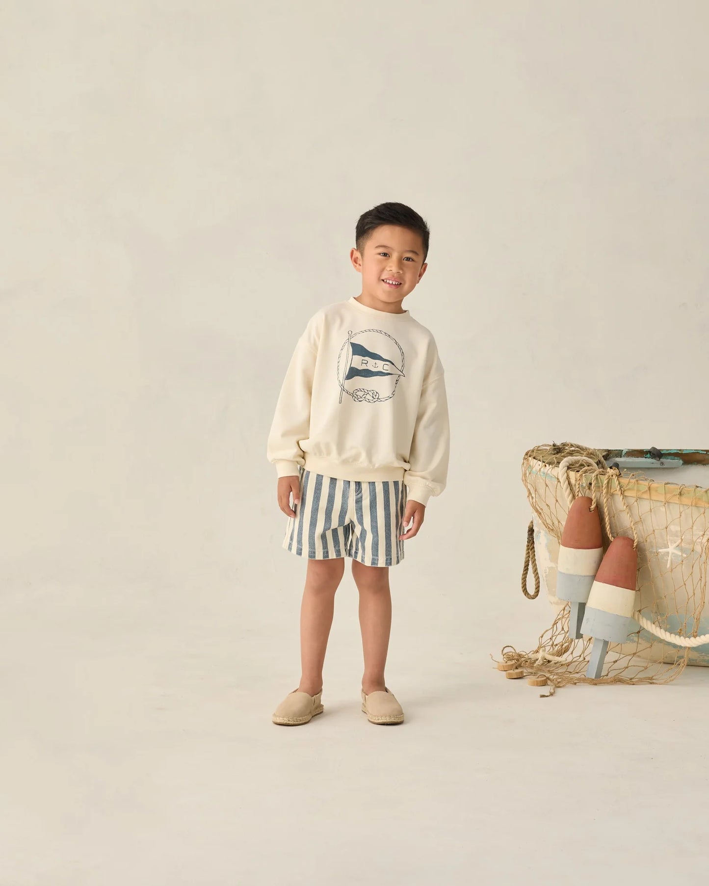 Dawson Short Navy Stripe