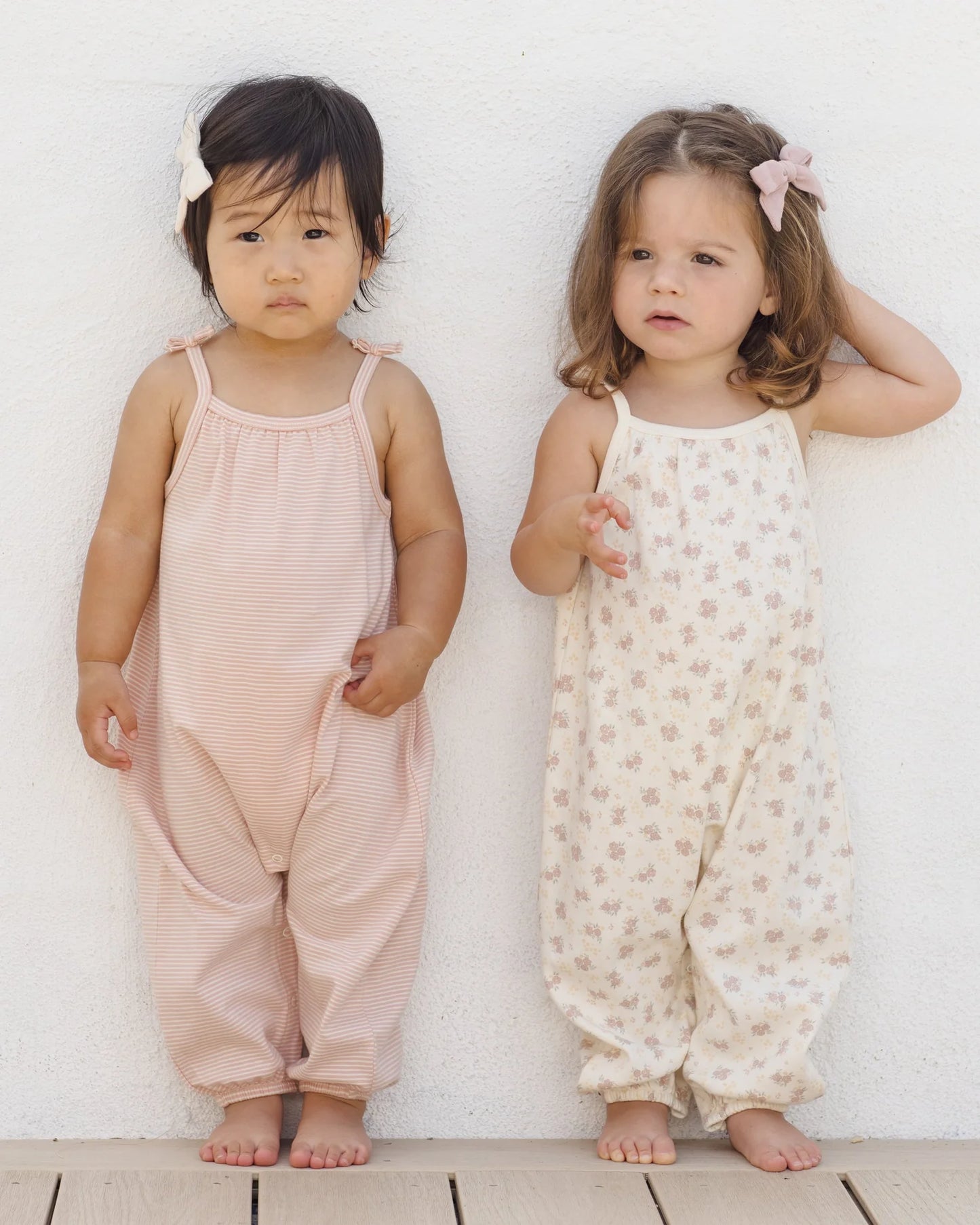 Smocked Jumpsuit Flower Field