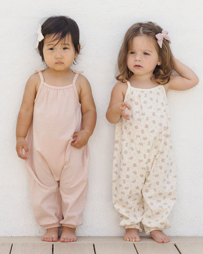 Smocked Jumpsuit Flower Field