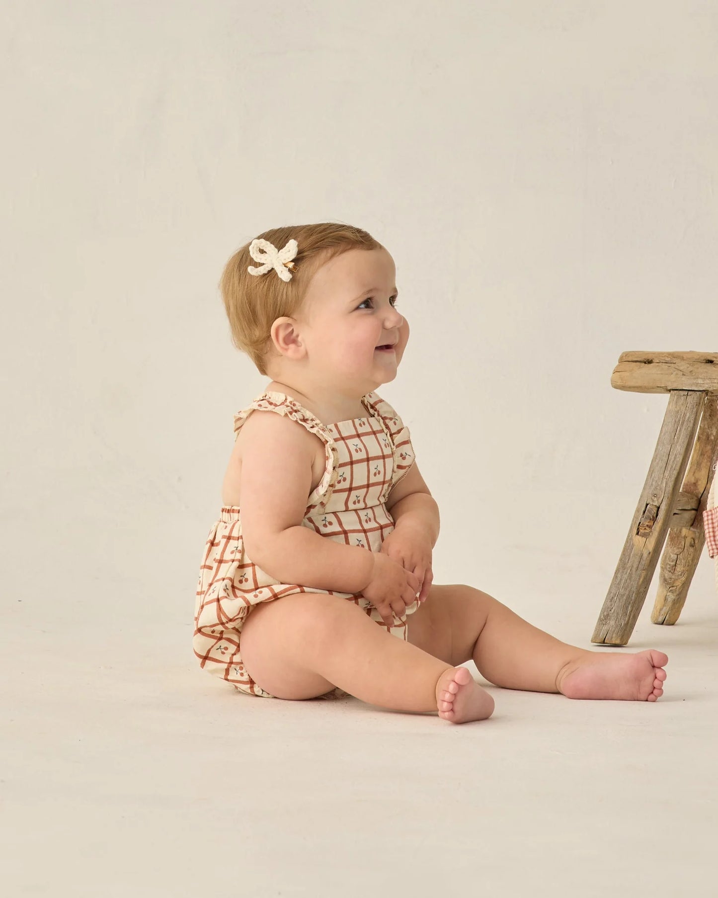 Chiara Romper Cherry Check