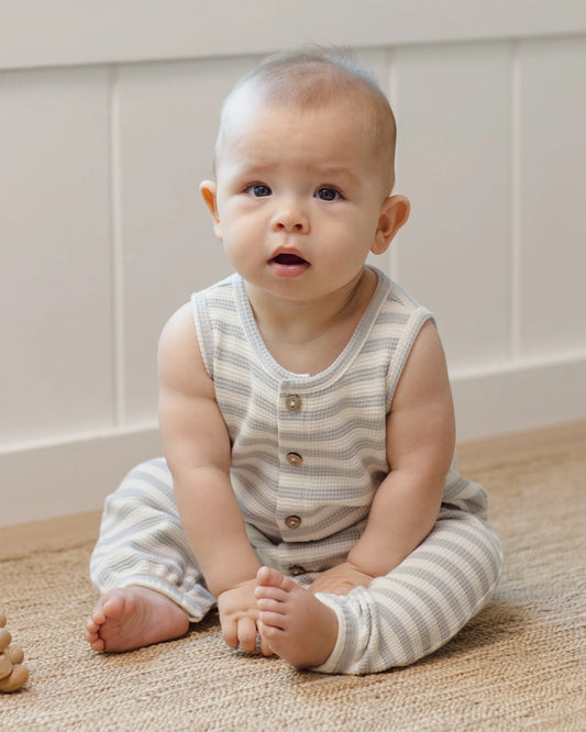 Waffle Jumpsuit Sky Stripe