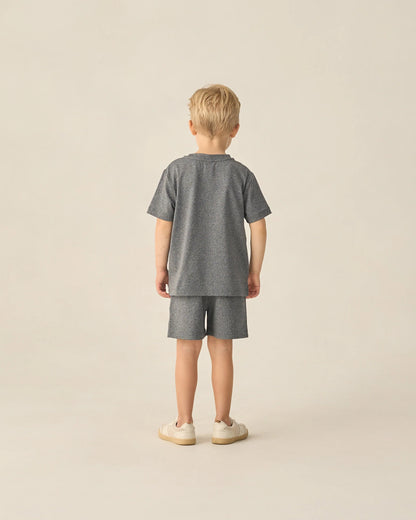 Cove Essential Pocket Tee + Oceanside Tech Short Heathered Black