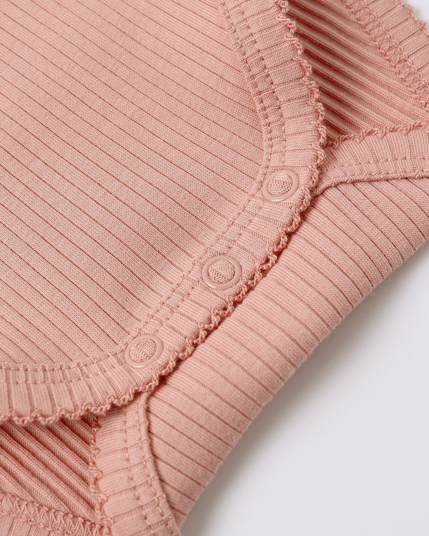 Side Snap Bodysuit Pink + Legging Set