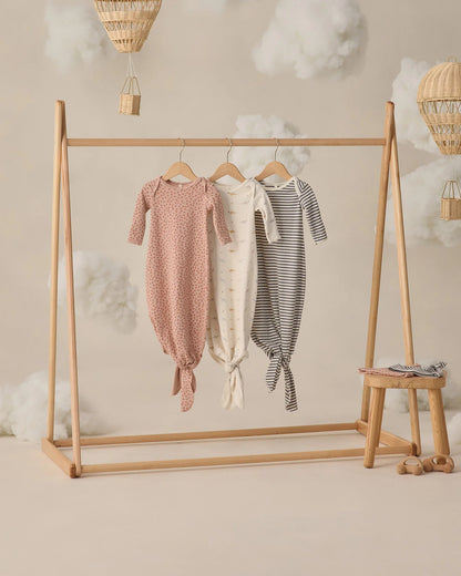 Knotted Baby Gown + Hat Set Posy