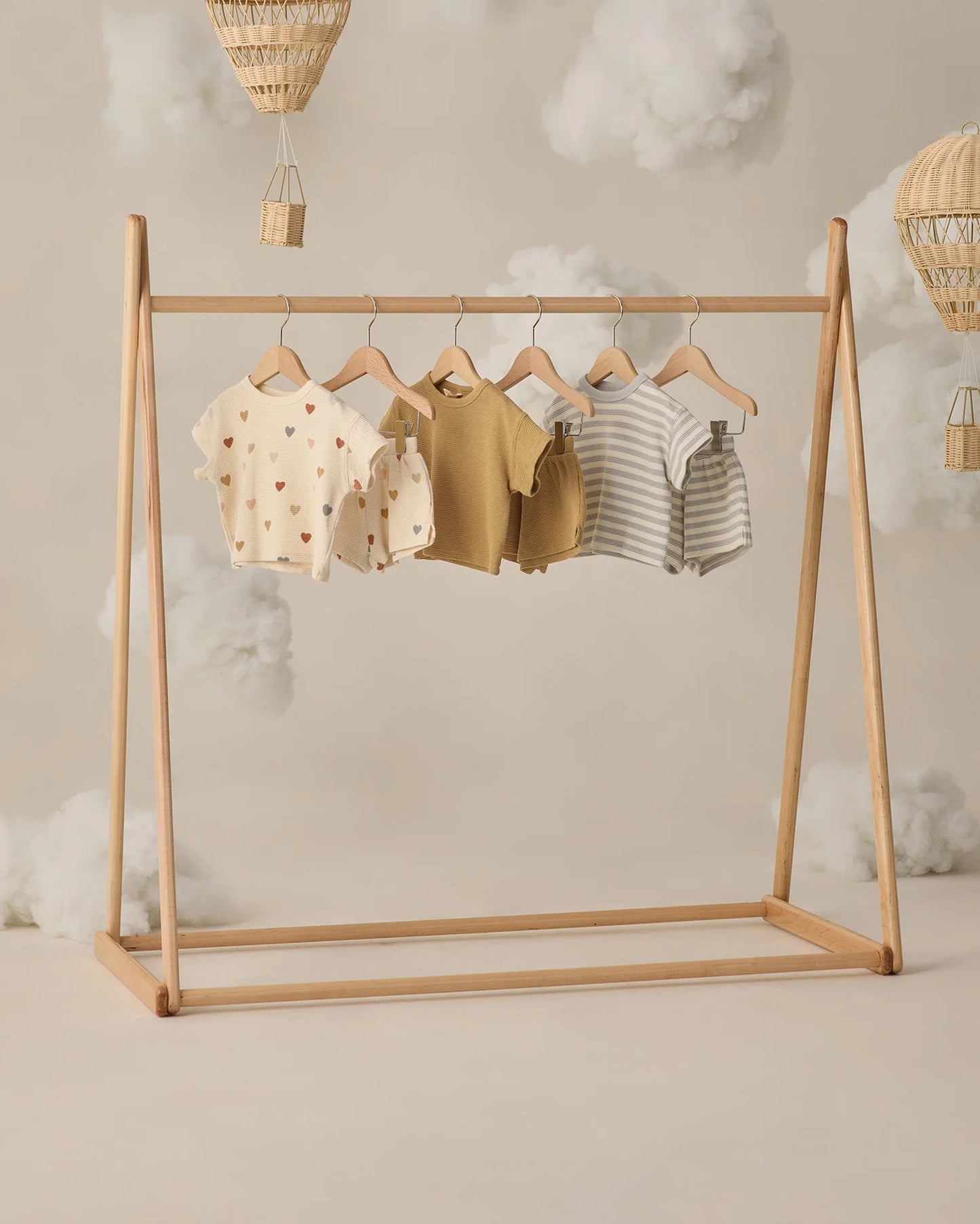 Waffle Tee + Short Set Honey