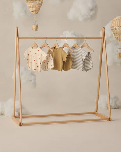 Waffle Tee + Short Set Honey