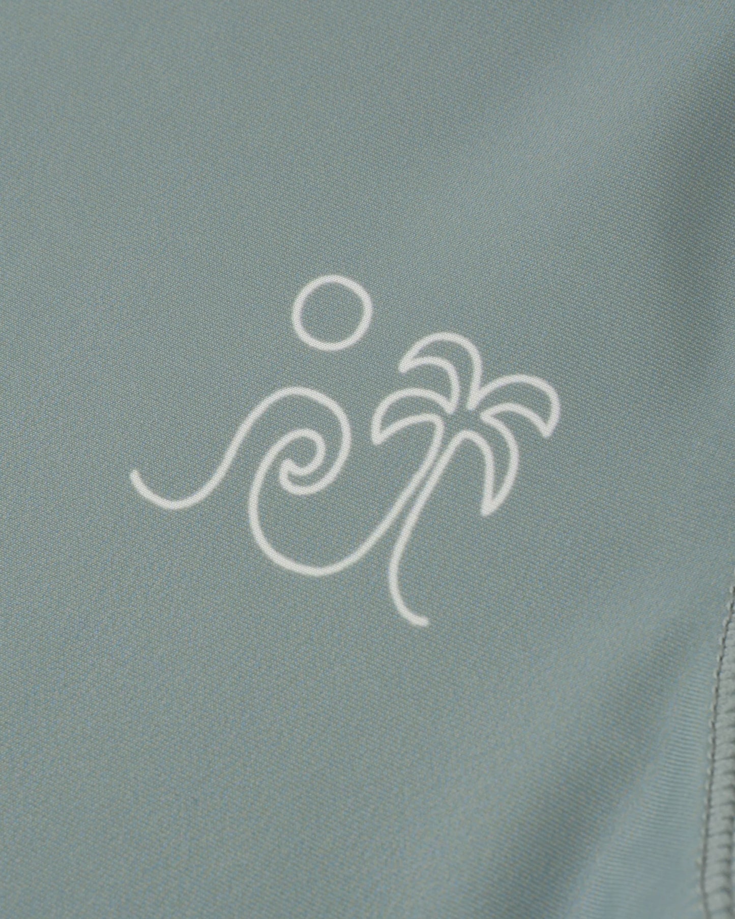 Swim Trunk Alligators + Short Sleeve Rashguard Sea Green