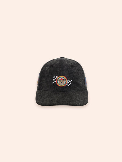 Knit Denim Racer Hux Cap