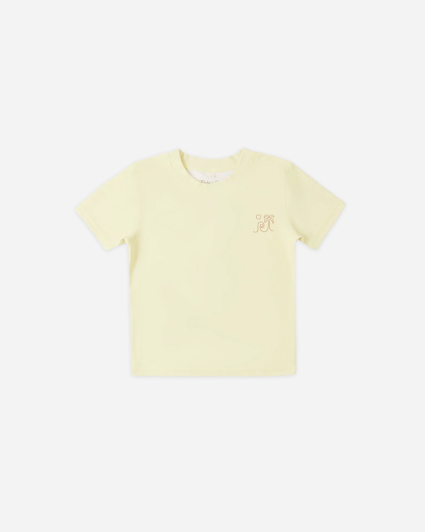 Boardshort Ocre Check + Short Sleeve Rashguard Citron