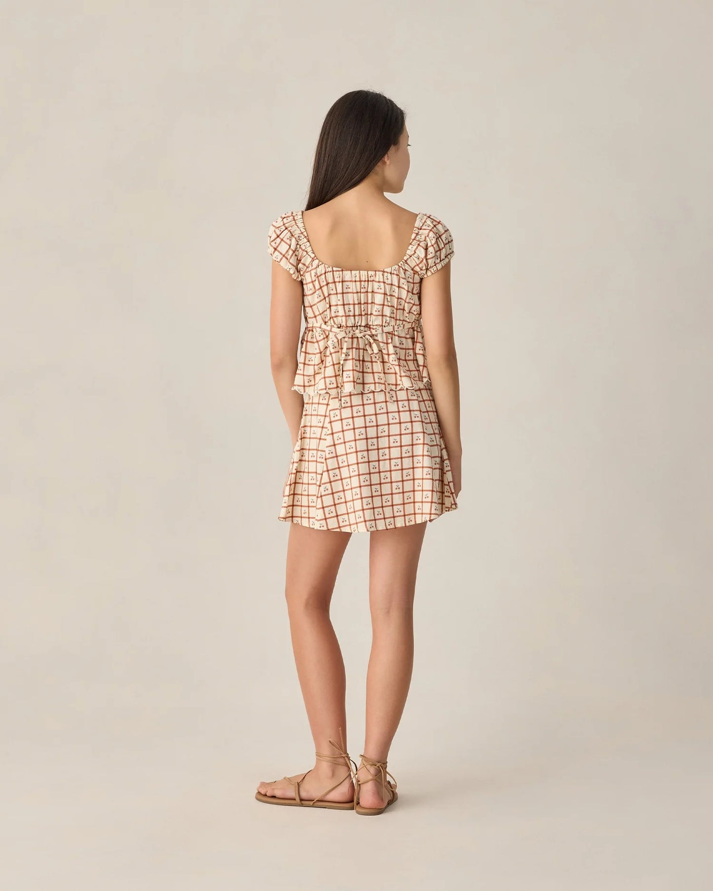 Teen Rylan Top Cherry Check