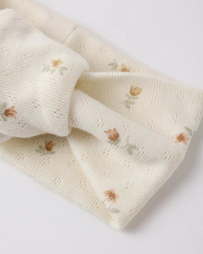 Pointelle Knotted Headband Petit Fleur