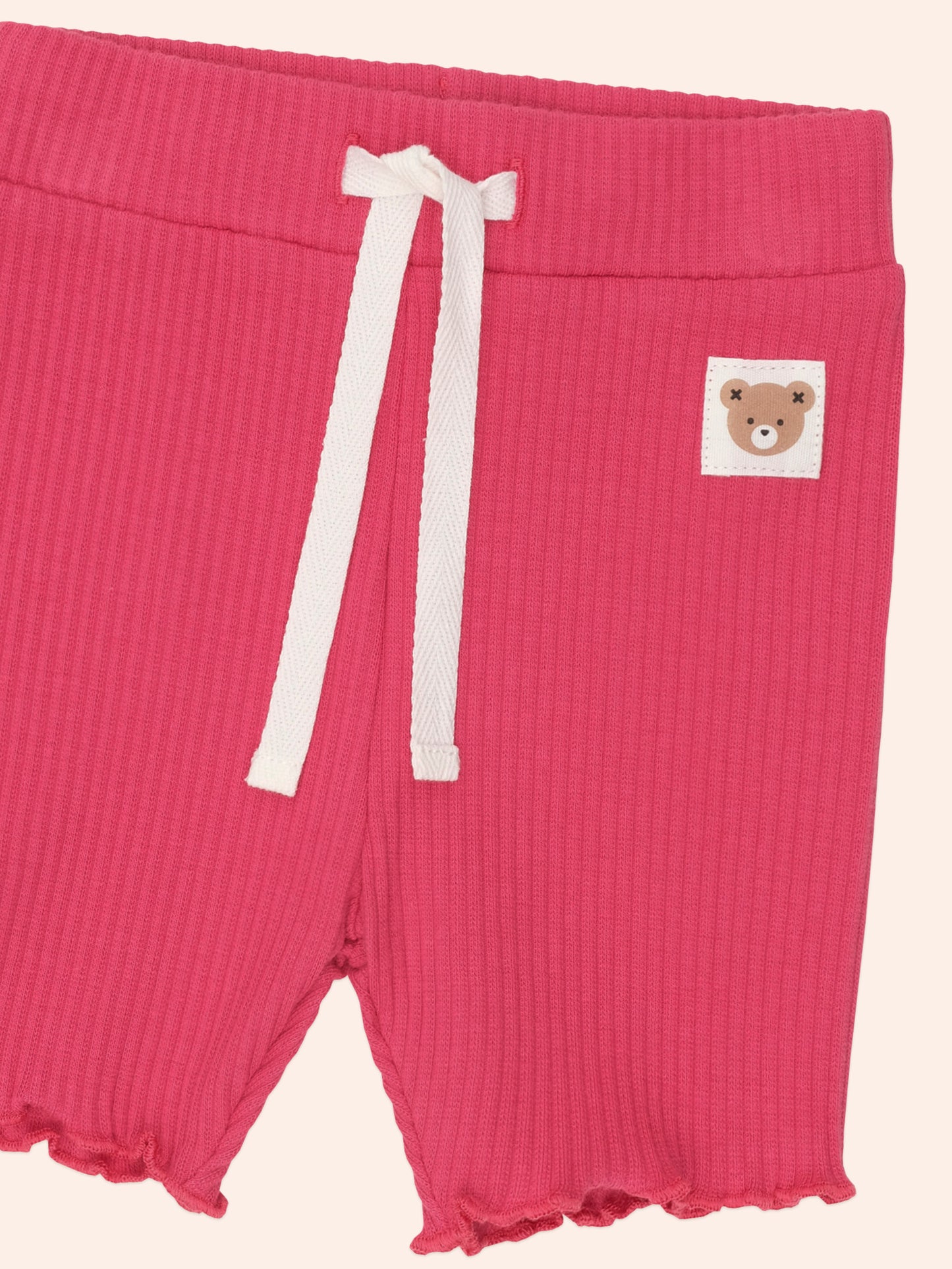 Cherry Rib Tee +  Bike Shortie Set