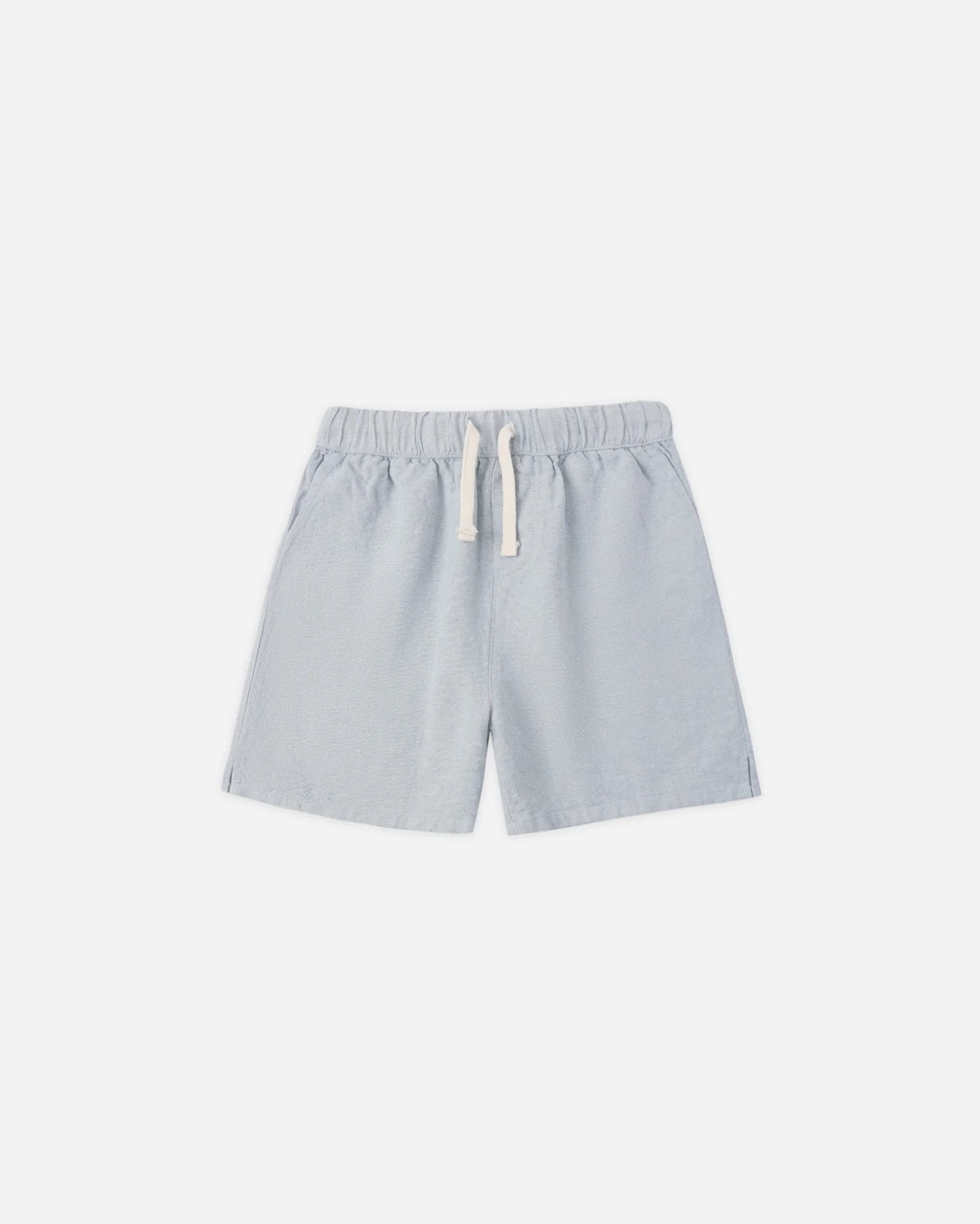 Collared Short Sleeve Shirt Sail + Perry Short Heathered Light Blue
