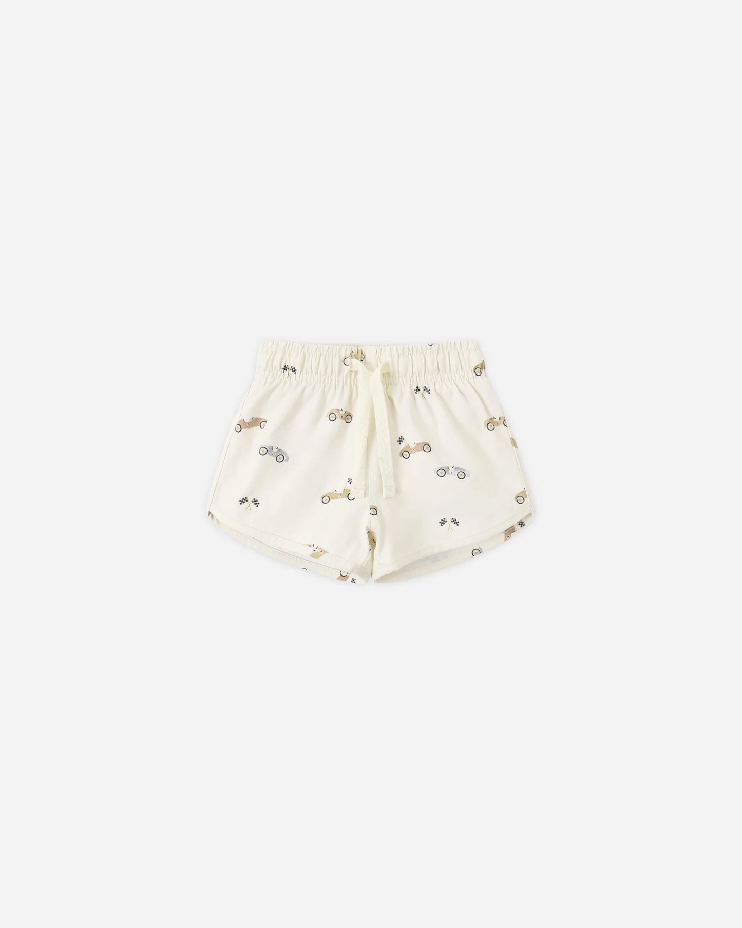 Boys Swim Short Race Car+  Rashguard Honey