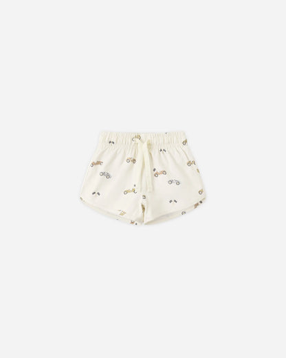 Boys Swim Short Race Car+  Rashguard Honey