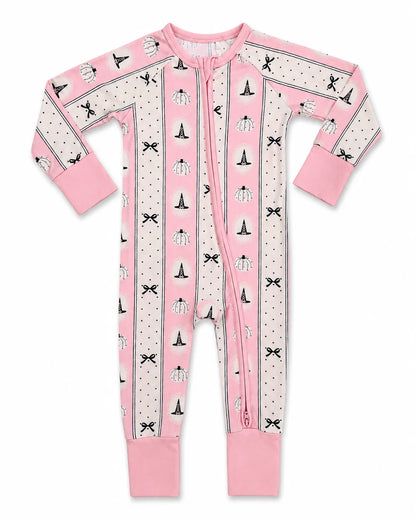 Pretty Little Pumpkin Zipper Romper