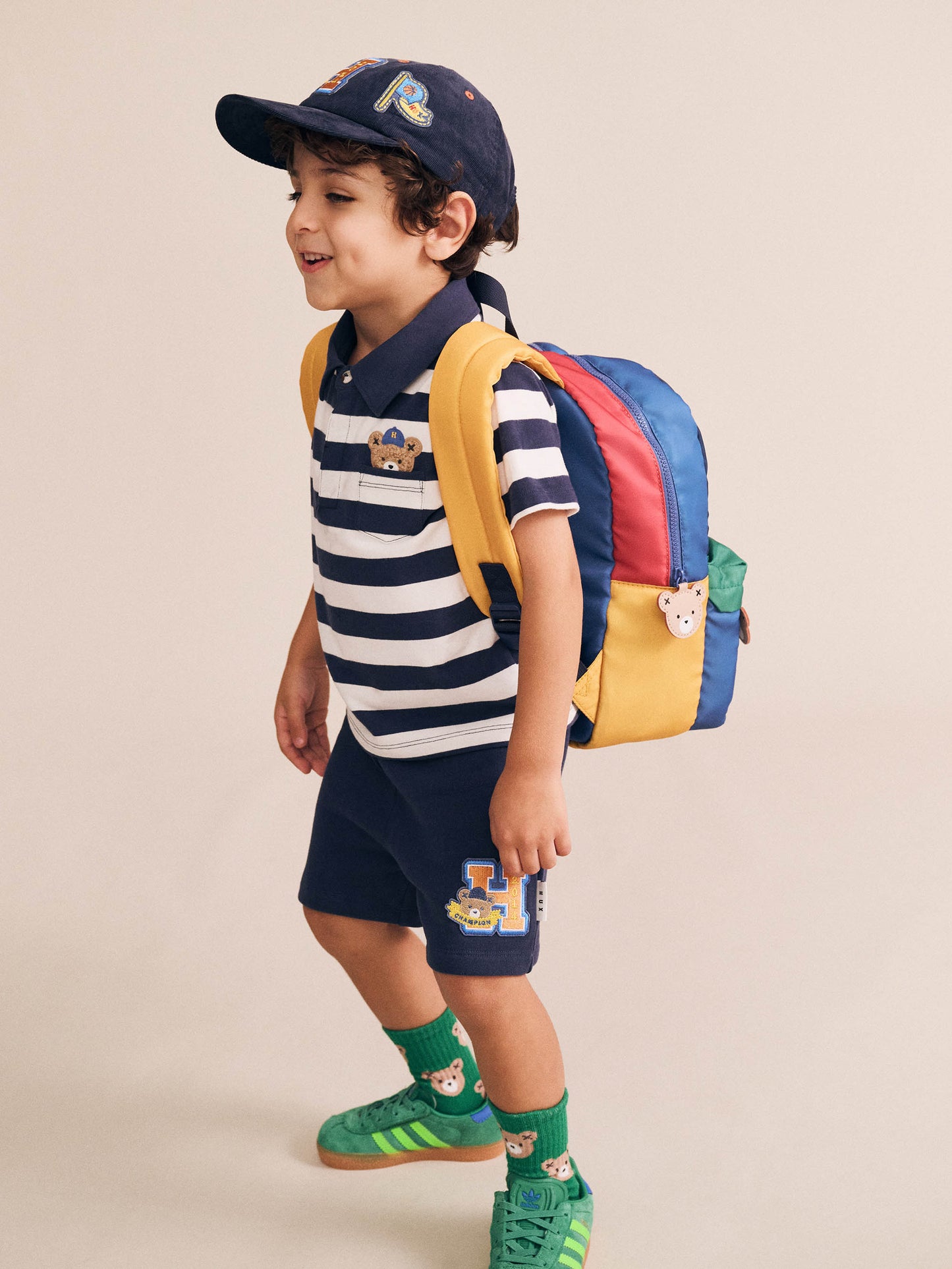 Hux Colour Block Varsity Backpack