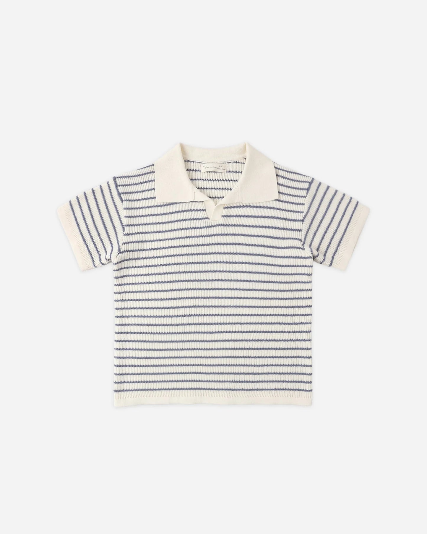 Chandler Knit Polo || Marine Stripe