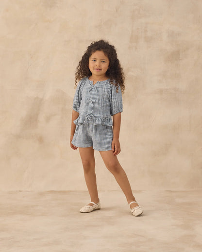 Juniper Set || Marine Gingham
