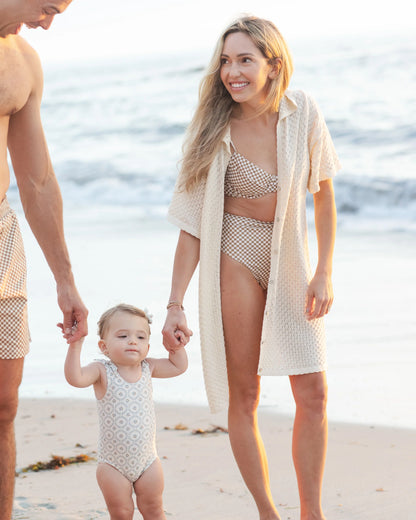 Women's Crochet Cover Up Natural