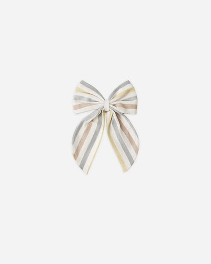 Oversized Bow Valencia Stripe