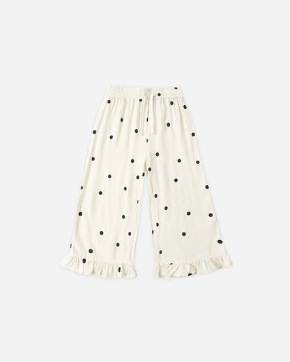 Oceanside Top + Wide Leg Pant Set- Polka Dot