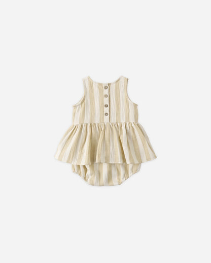 Skirted Tank Romper Summer Stripe