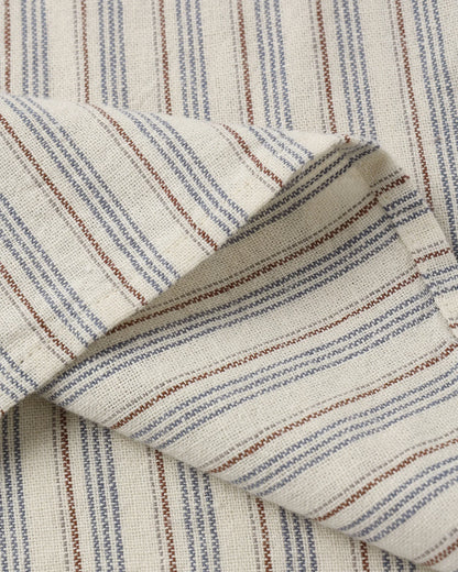 Collared Short Sleeve Shirt || Nautical  Stripe