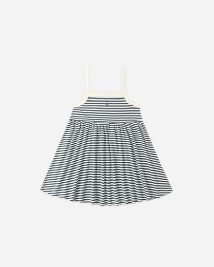 Lea Dress Navy Stripe