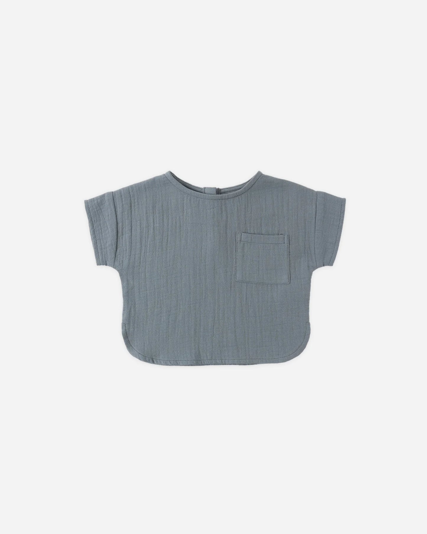Woven Boxy Top Ocean + Utility Short Ocean