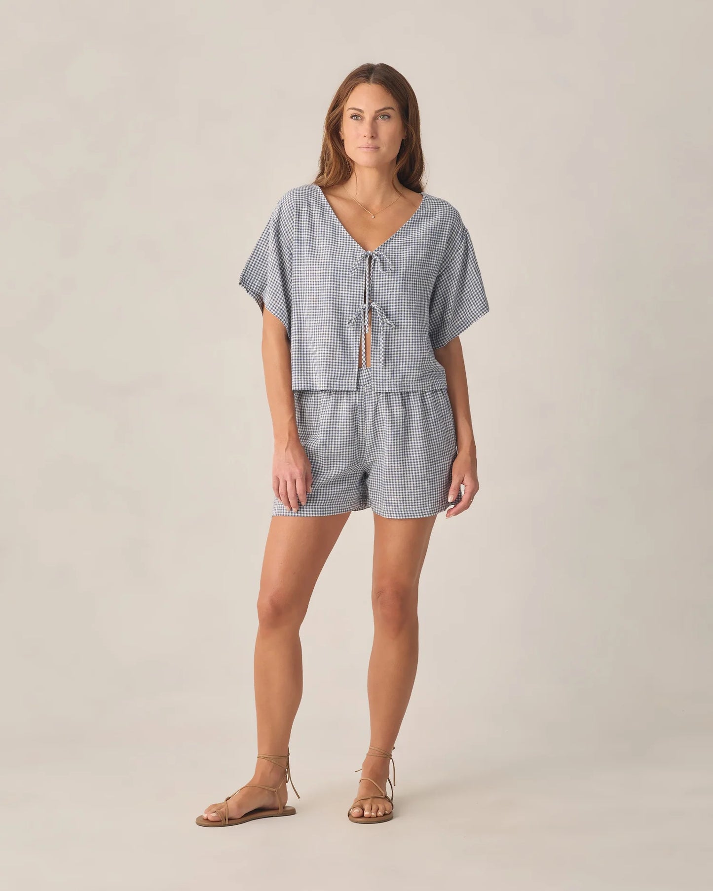Juniper Set | Marine Gingham