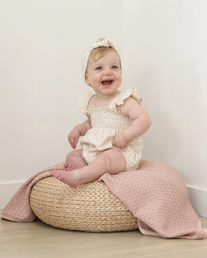 Smocked Ruffle Sleeve Romper Ditsy