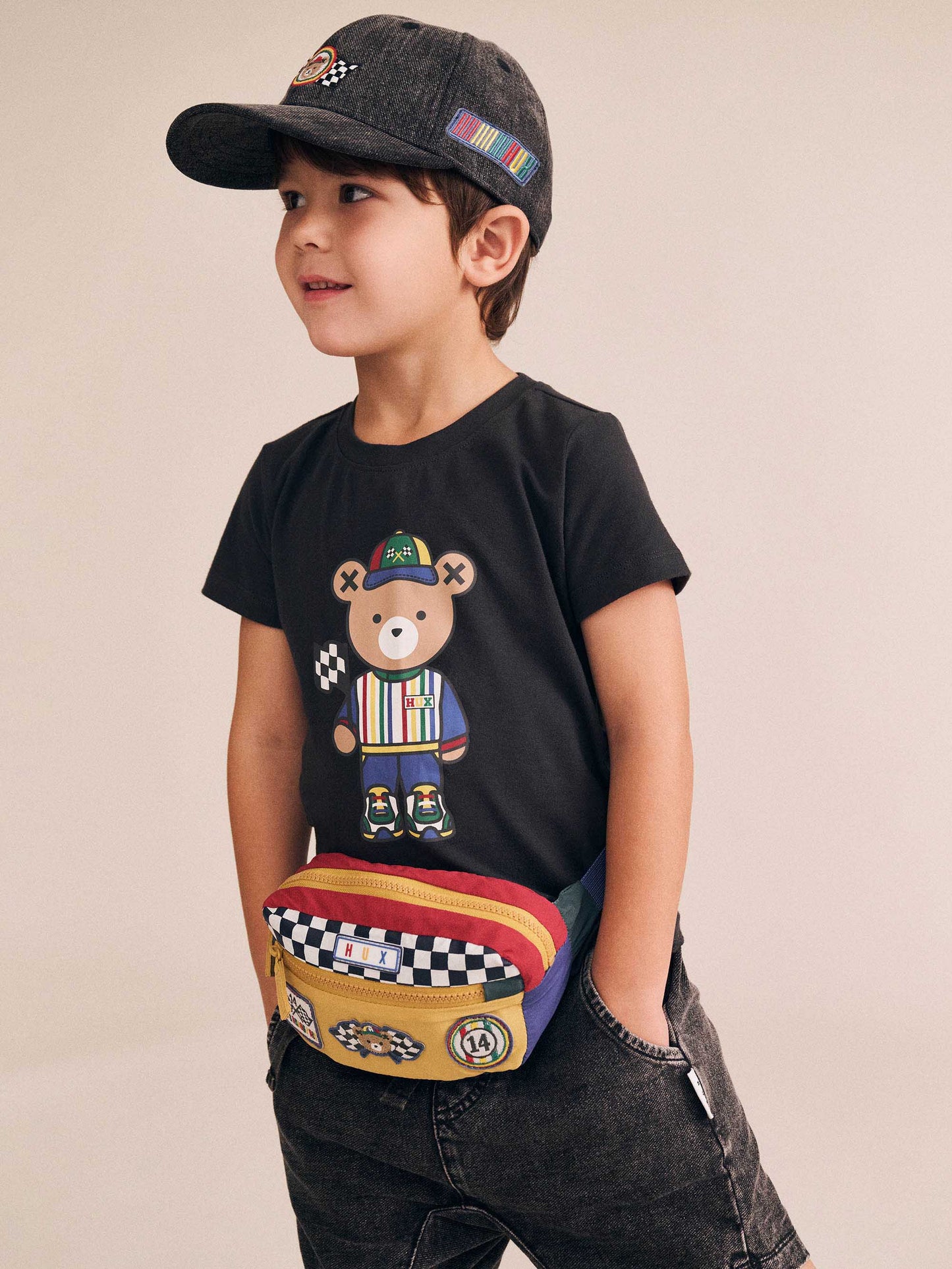 Motosport Hux Black Tee