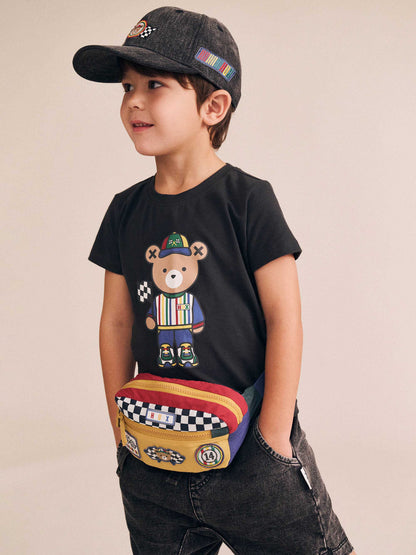Motosport Hux Black Tee