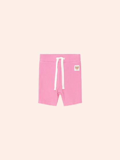 Golfer Huxette Tee + Strawberry Rib Bike Short Set