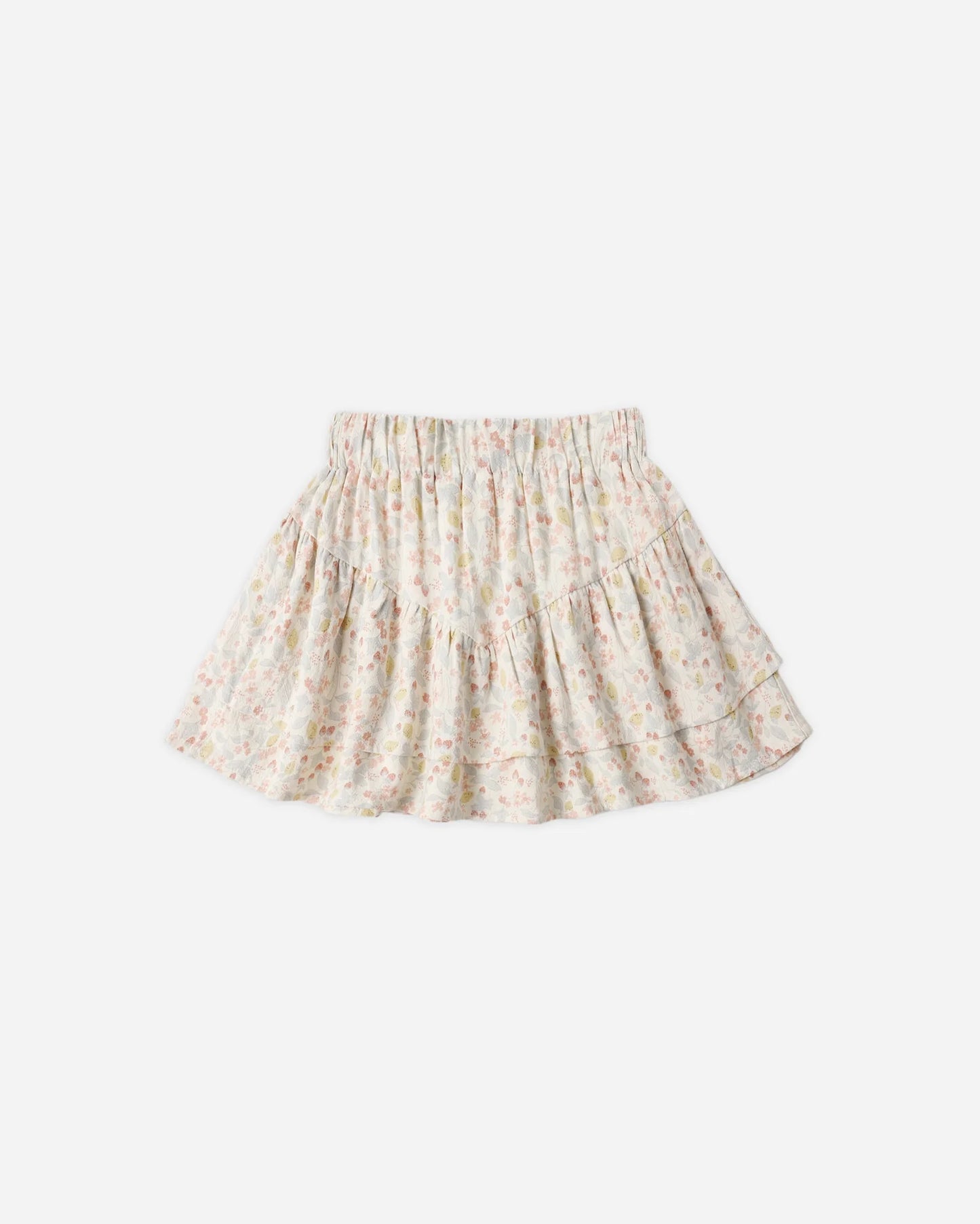 Zayla Top + Tiered Mini Skirt Set- Summer Garden