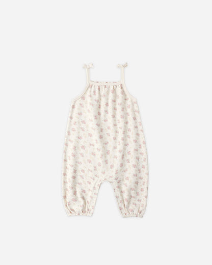 Smocked Jumpsuit Flower Field