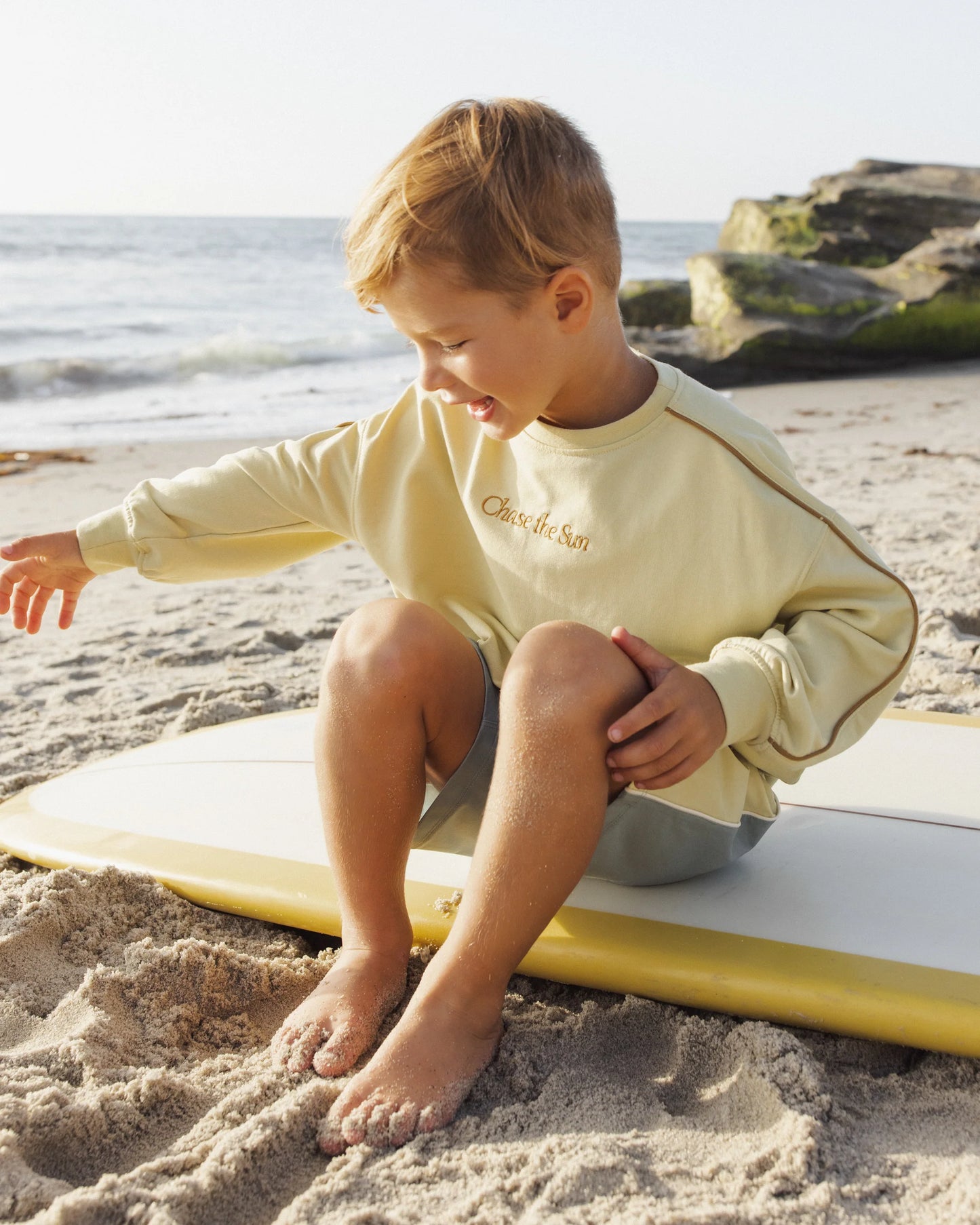 Relaxed Sweatshirt Chase The Sun + Citron Short Set