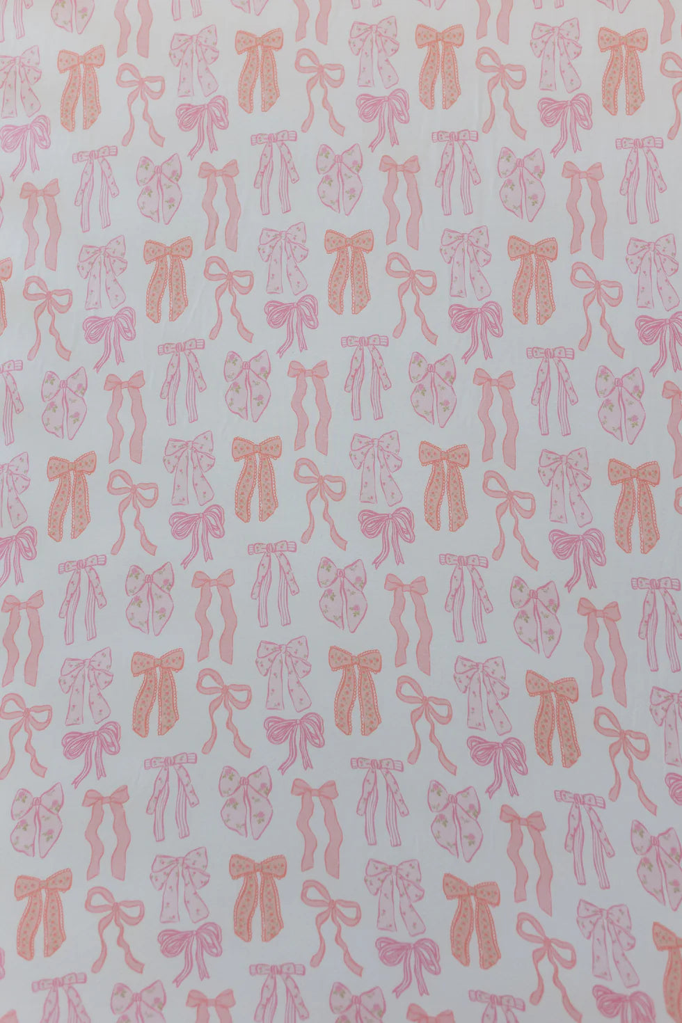 Spring Floral Bows Crib Sheet