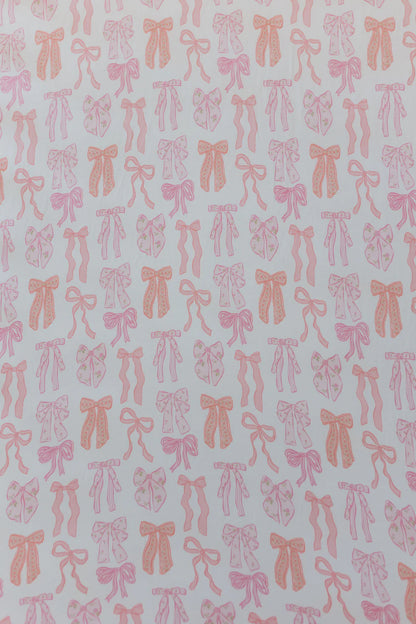 Spring Floral Bows Crib Sheet