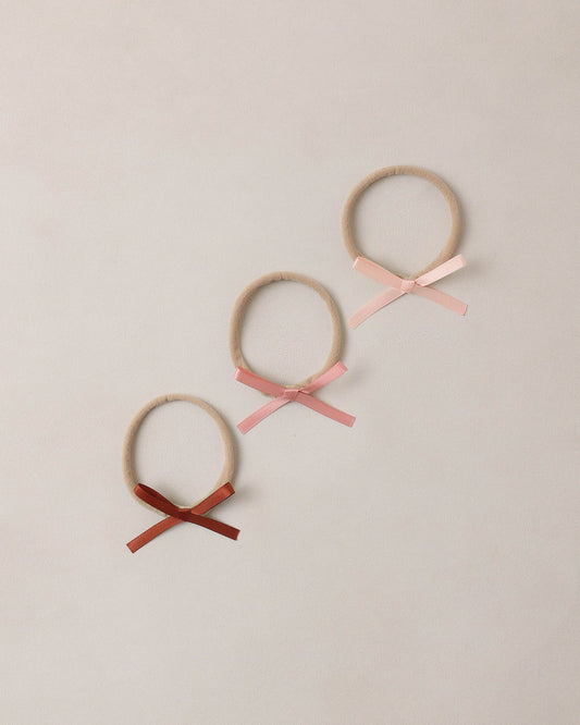 Baby Bow Headbands Blush, Red, Pink