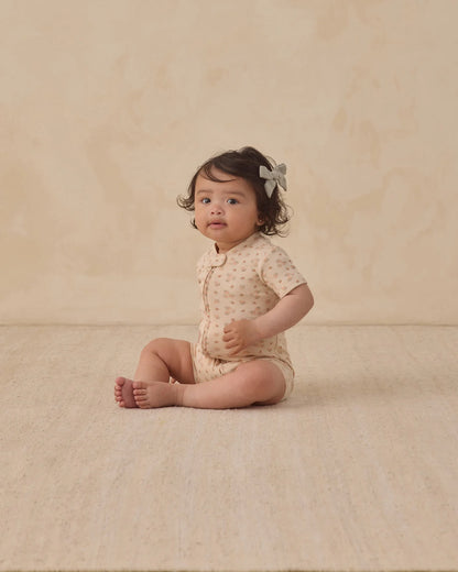 Zip Short Sleeve Sleeper Strawberries