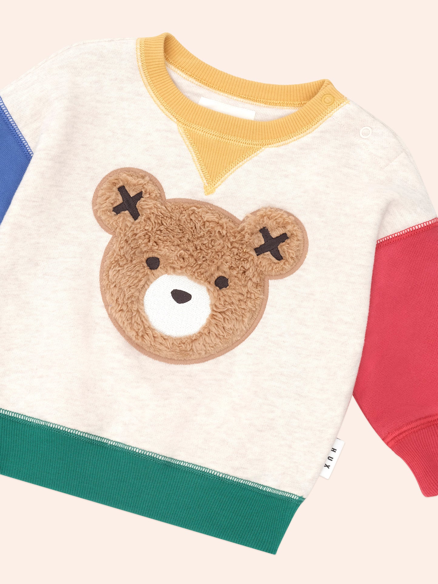 Furry Huxbear Colour Block Sweatshirt + Trackpant Set