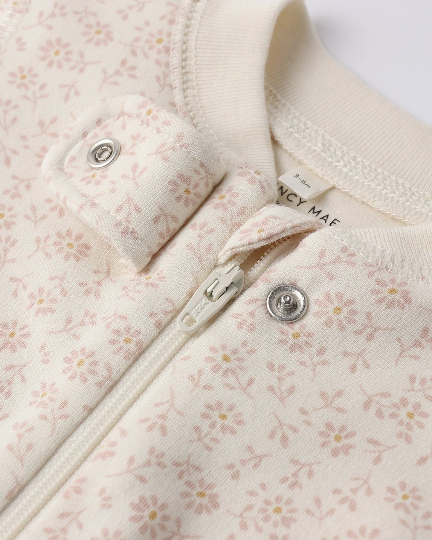 Zip Longsleeve Sleeper Footie Ditsy