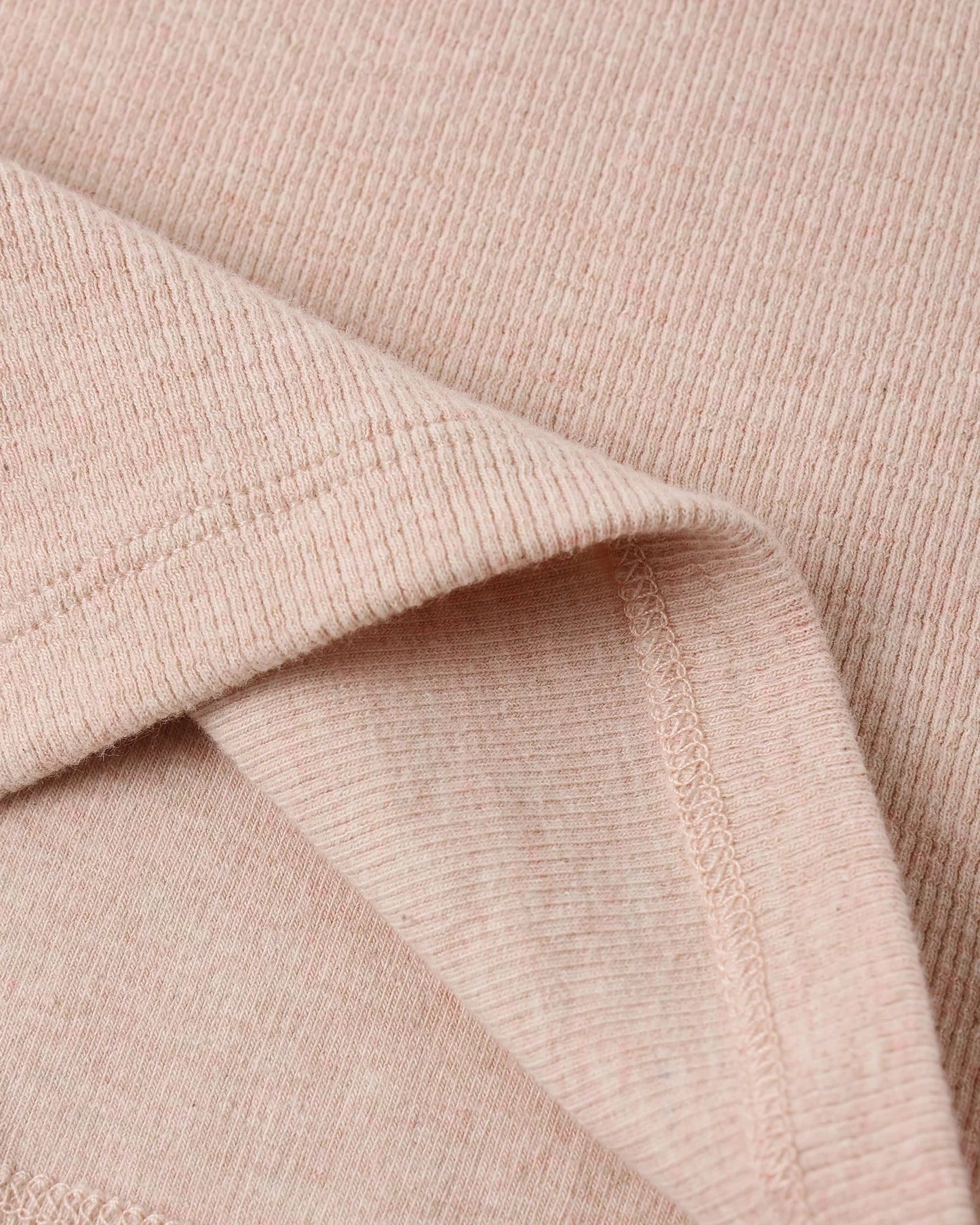 Ribbed Tank Set Shell, Heathered Blush