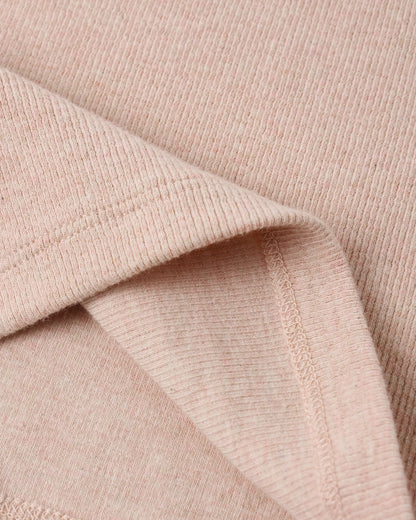 Ribbed Tank Set Shell, Heathered Blush