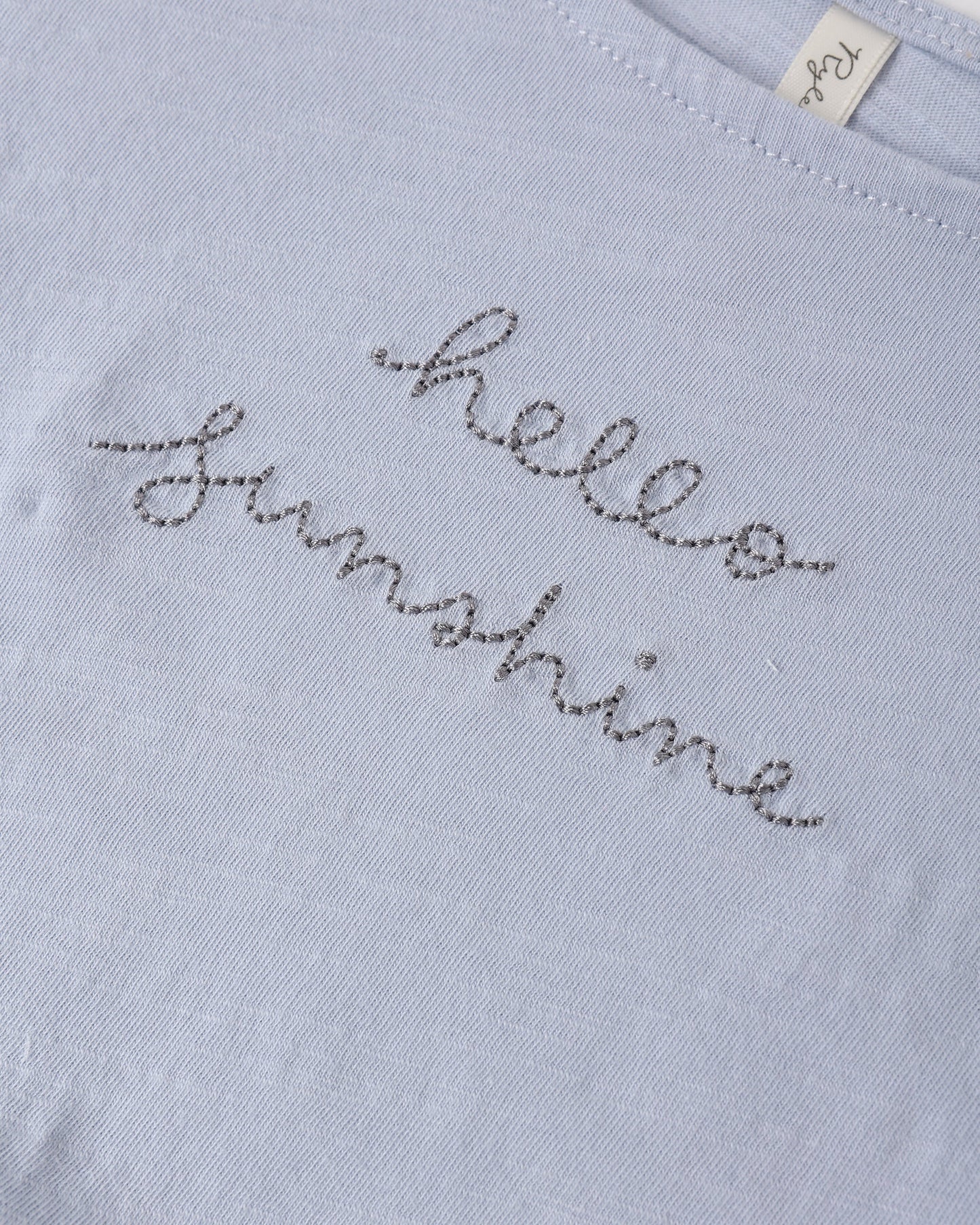 Cropped Cinch Tee Hello Sunshine