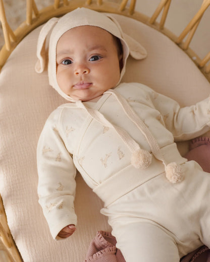 Bunny Knit Bonnet Ecru